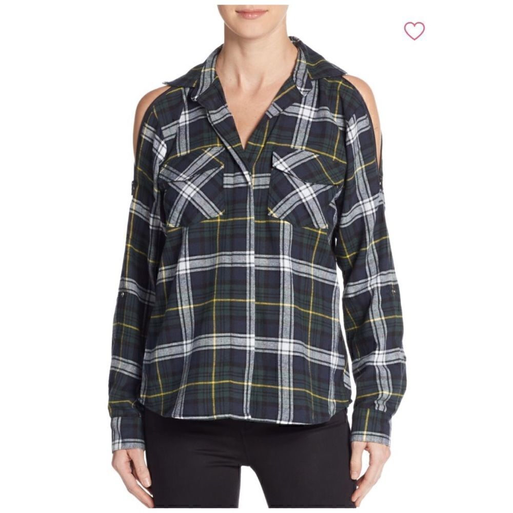 🚨2/$10 Sam Edelman Split Chiffon-Back Shirt